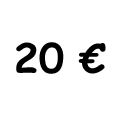 BON D'ACHAT 20 €